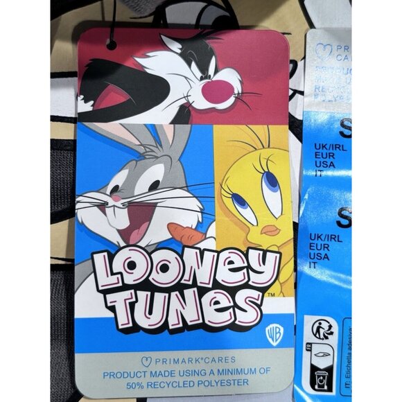 Looney Tunes Womens Charcoal Sweatshirt Featuring Bugs Bunny & Lola Bunny S - Picture 4 of 6